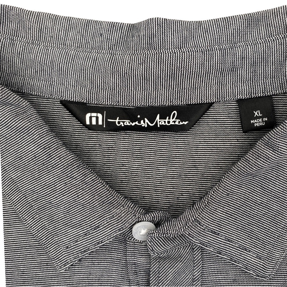 Travis Mathew Men's Gray Golf Polo Shirt Pima Cotton & Polyester Size XL - Picture 1 of 7